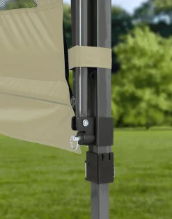 QuikShade Pop-Up Canopies-Summit X Pop-Up Canopy Tent with Awning