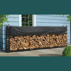 ShelterLogic Firewood Storage-Ultra Duty Firewood Rack with Cover, 12 ft.