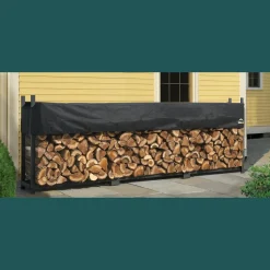 ShelterLogic Firewood Storage-Ultra Duty Firewood Rack with Cover, 12 ft.