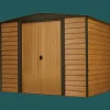 Arrow Garden Sheds-Woodridge Steel Storage Shed, 8 ft. x 6 ft.