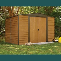 Arrow Garden Sheds-Woodridge Steel Storage Shed, 10 ft. x 8 ft.