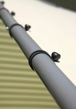 ShelterLogic Soft-Top Gazebos-10x10 Pacifica Gazebo Canopy Charcoal Frame and Marzipan Tan Cover